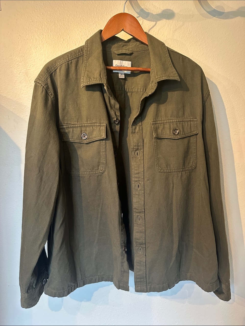 Goodfellow & Co Olive Green Military Field Shirt Jacket